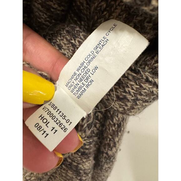 Gap XS Brown Marled Knit Sleeveless Belted Cardigan Sweater Wrap Vest Womens Y2K - Picture 6 of 6